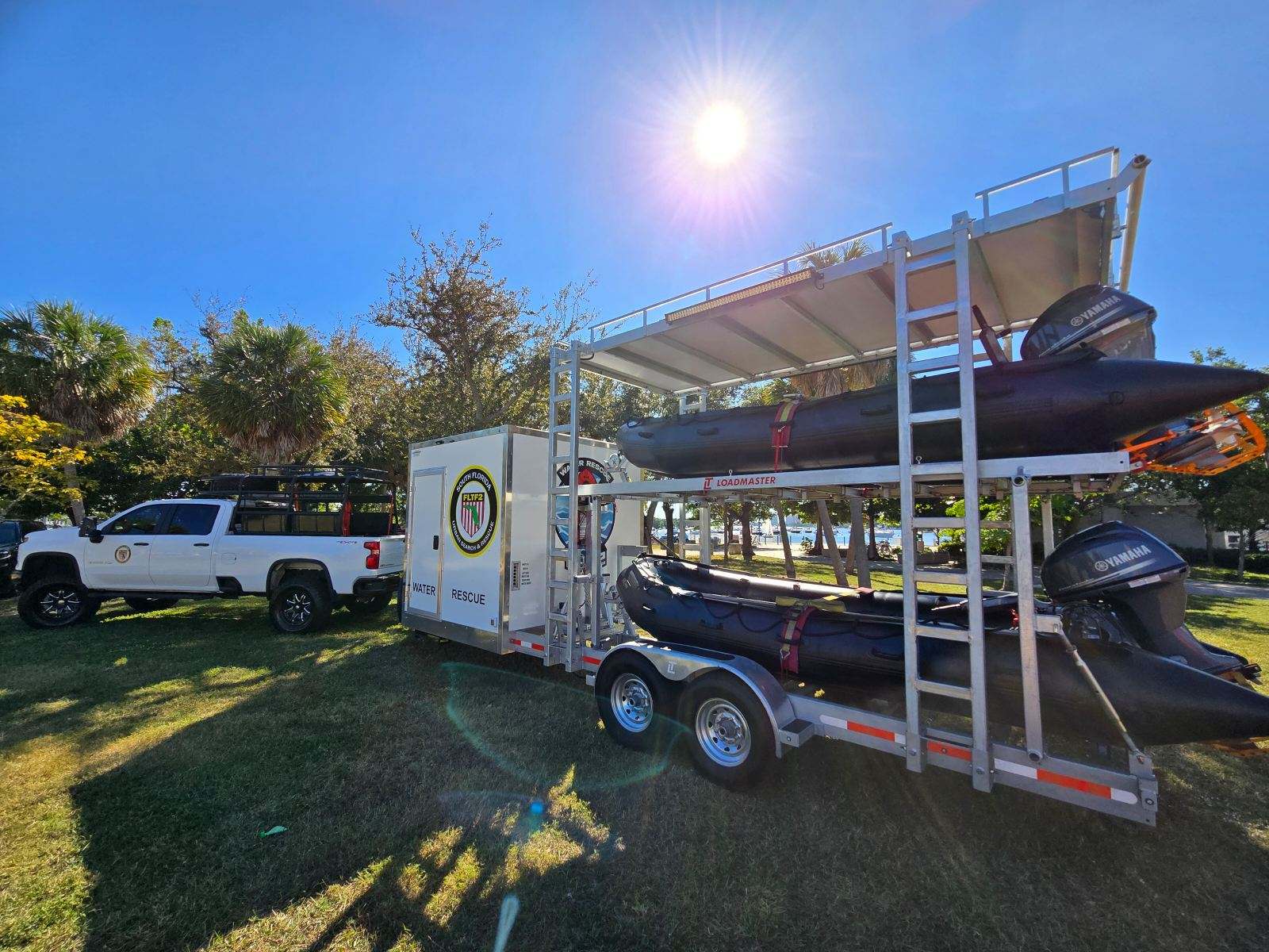 Custom Loadmaster search and rescue stack trailer